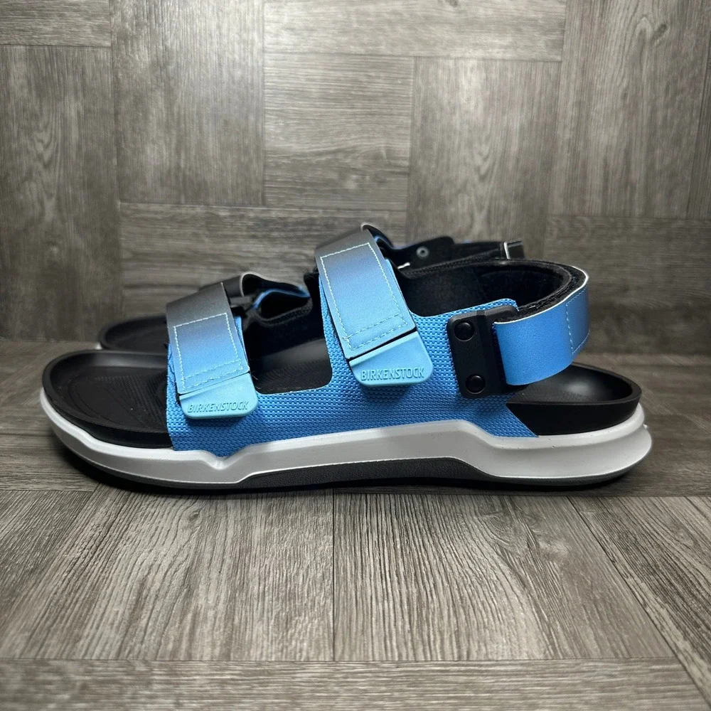 Birkenstock Mogami Terra Sandals Mens 9 Blue Black Outdoor Hiking Sport NEW